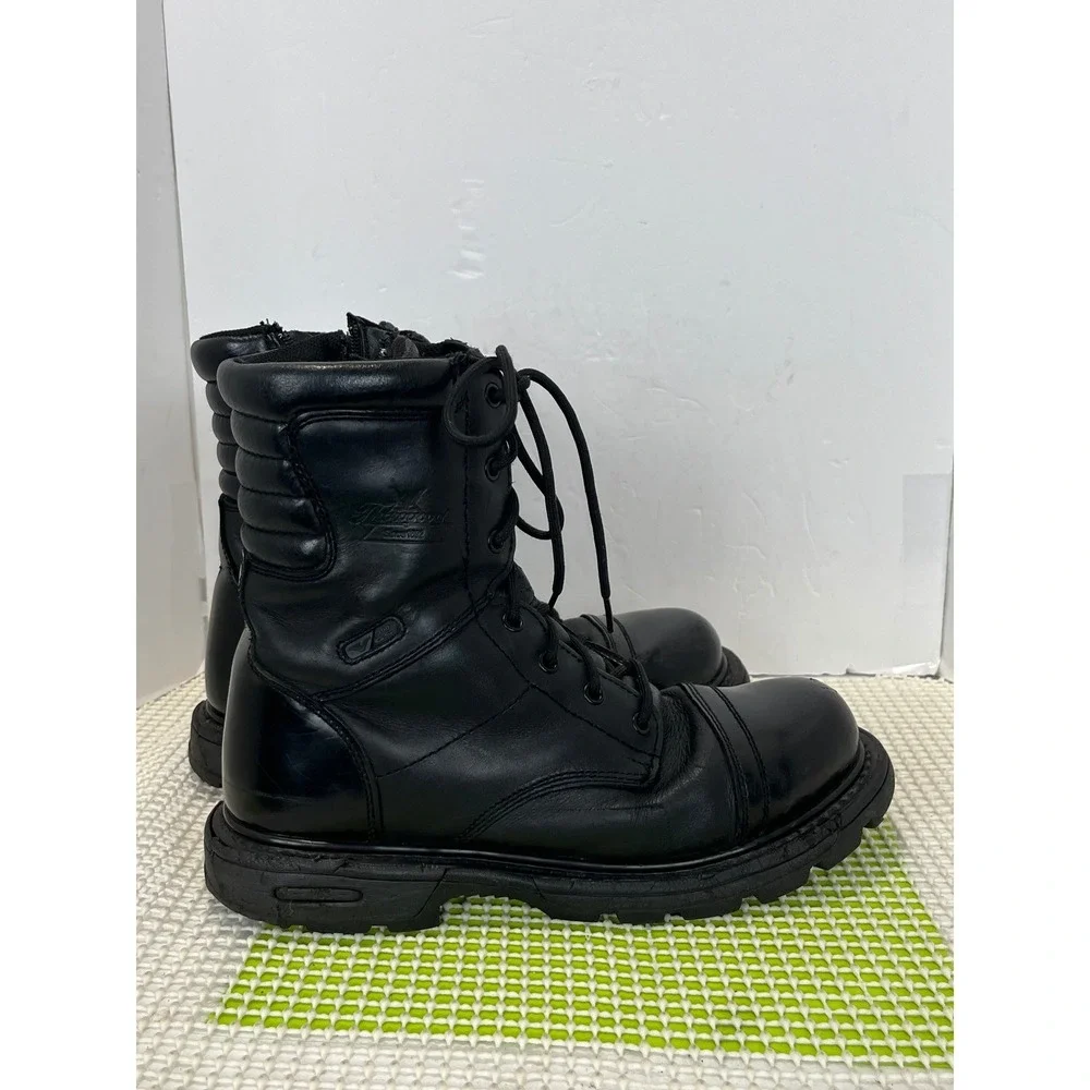 Thorogood Gen-Flex2 Tactical Duty Boots Men's 10.5 Womens Black Leather Side Zip
